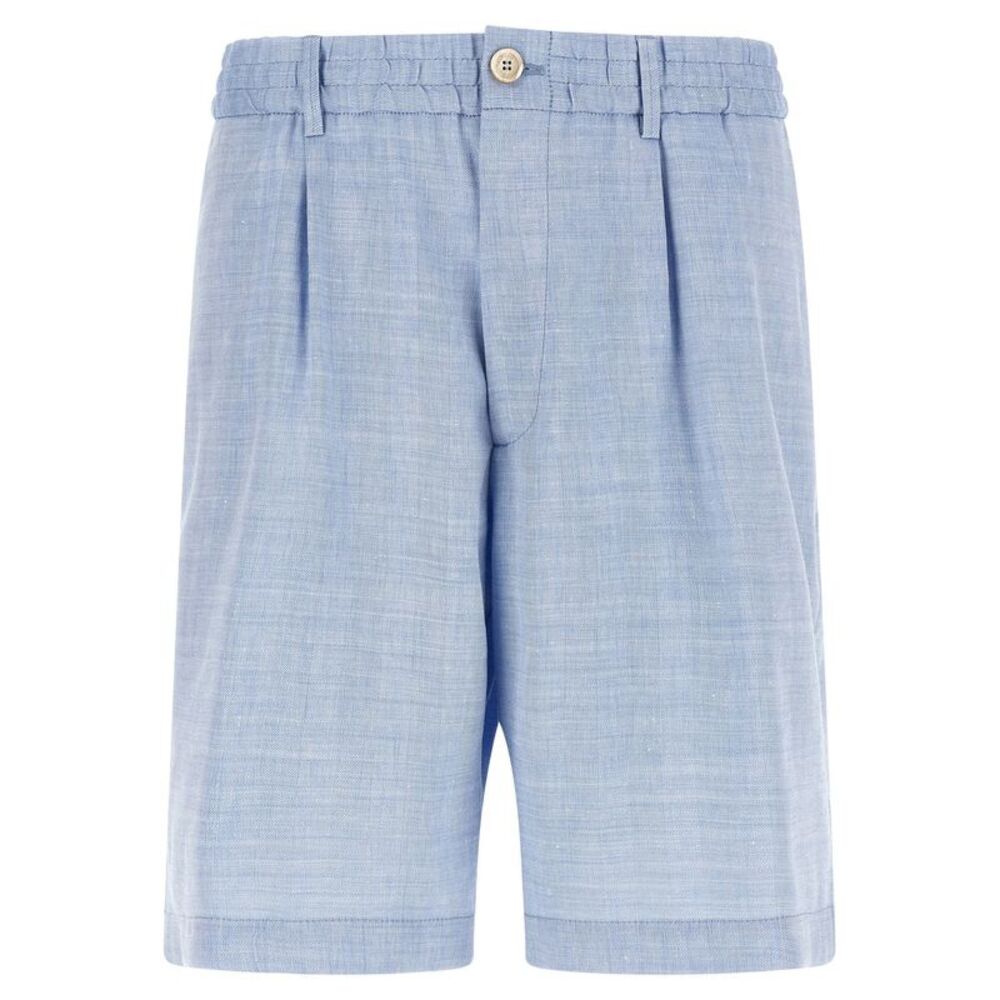 Brunello Cucinelli Men's Chevron Bermuda Shorts